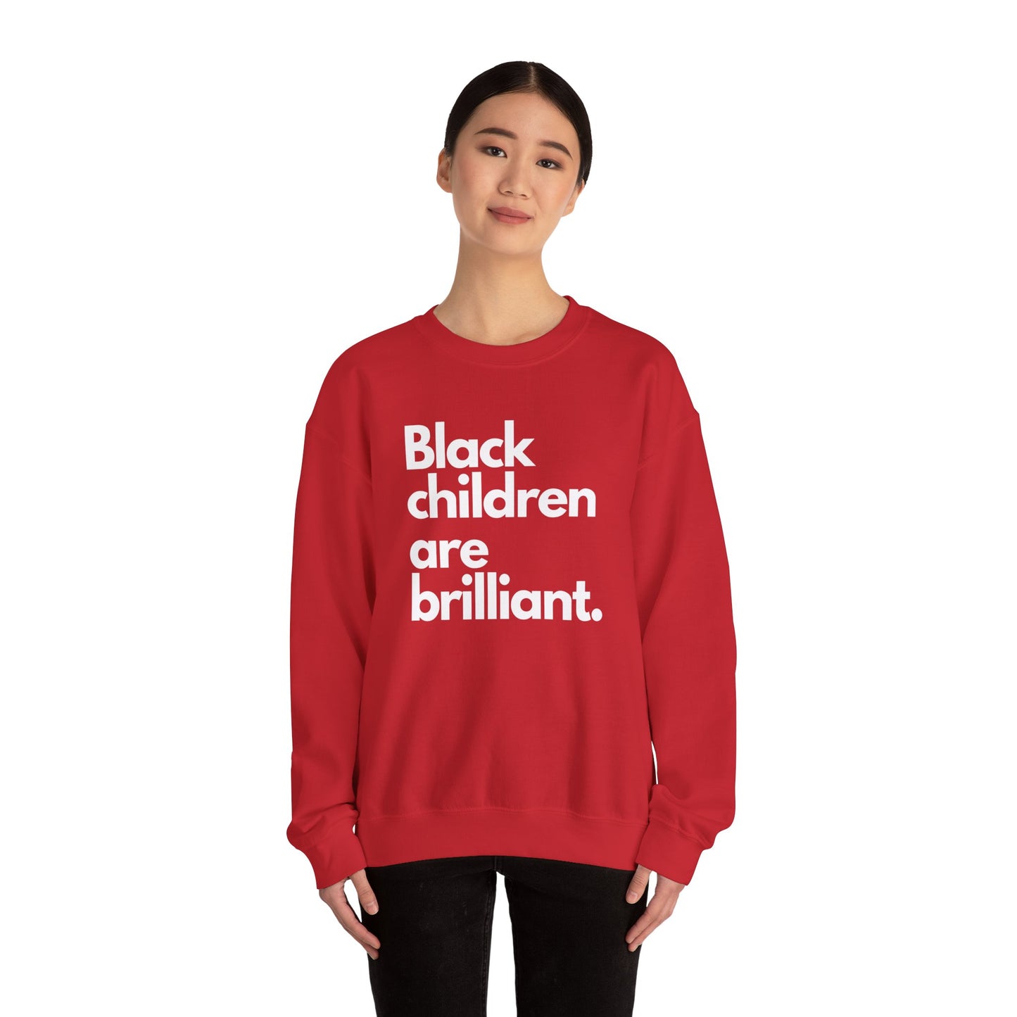 Black Children Are Brilliant Crewneck Sweatshirt