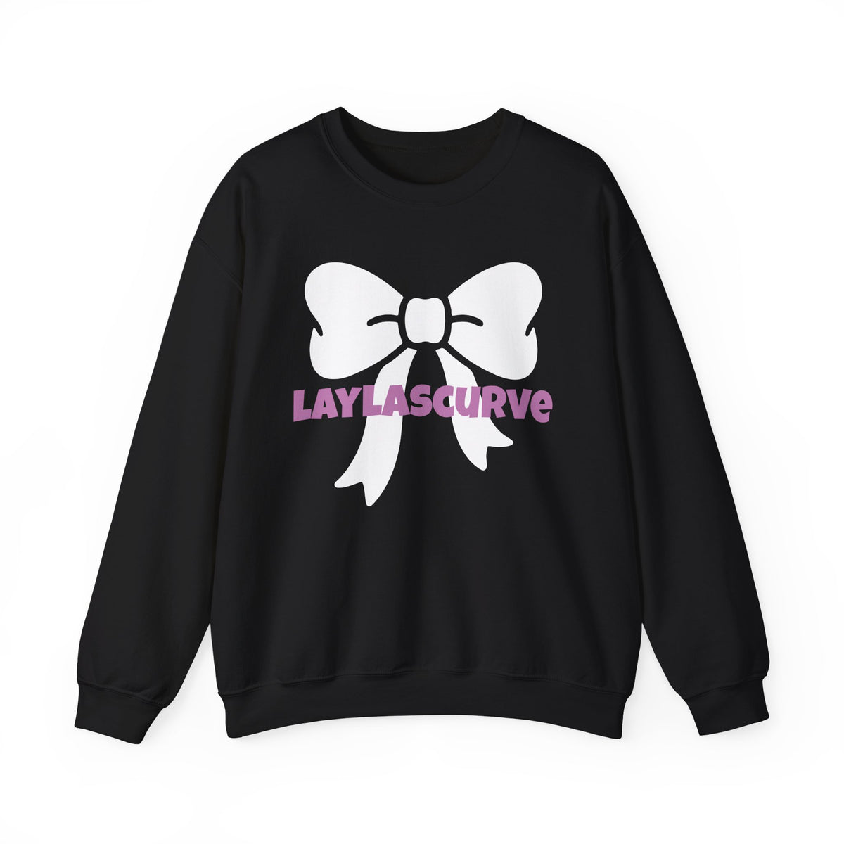 LAYLASCURVE Inspirational Love Bow Sweatshirt