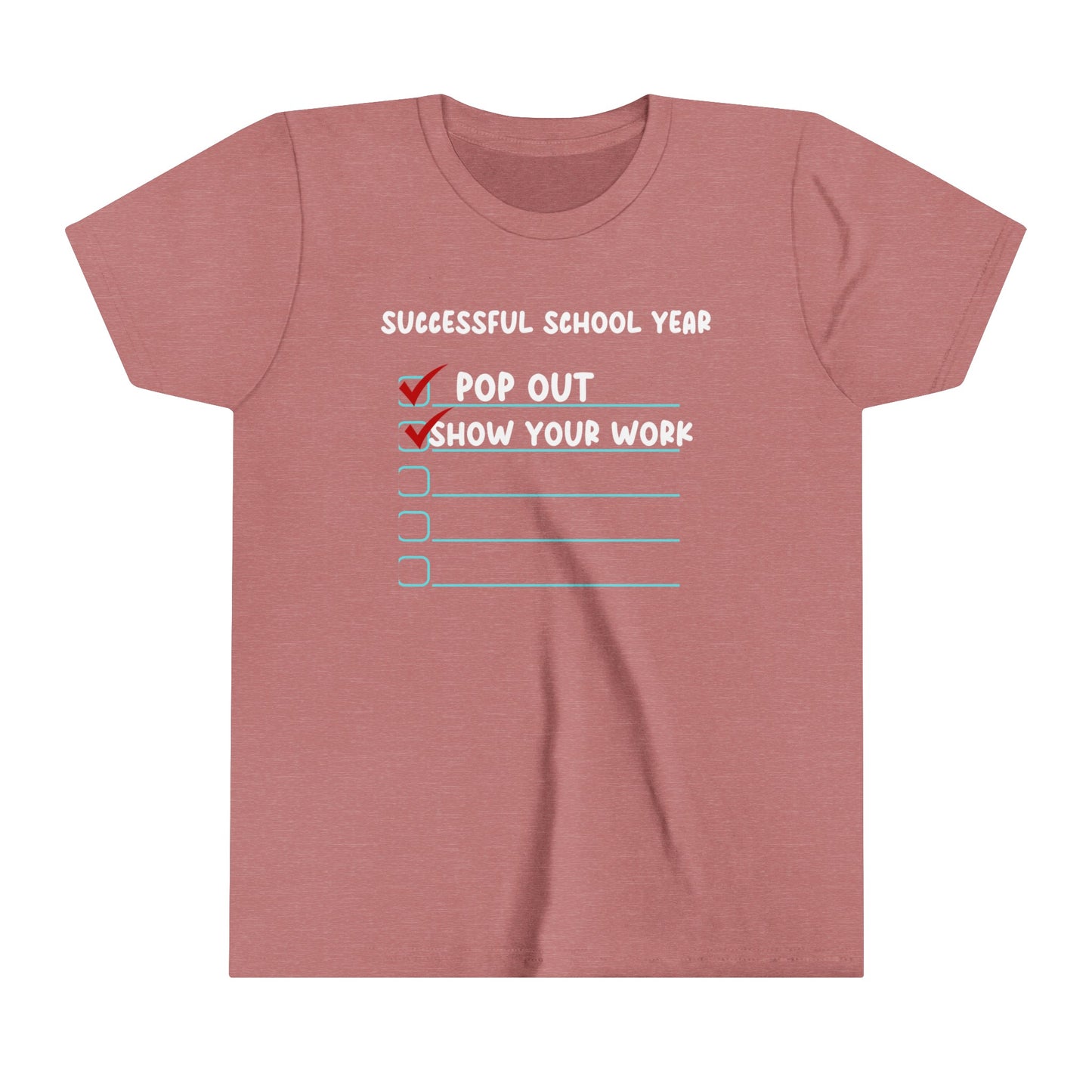 Pop Out Youth Short Sleeve Tee