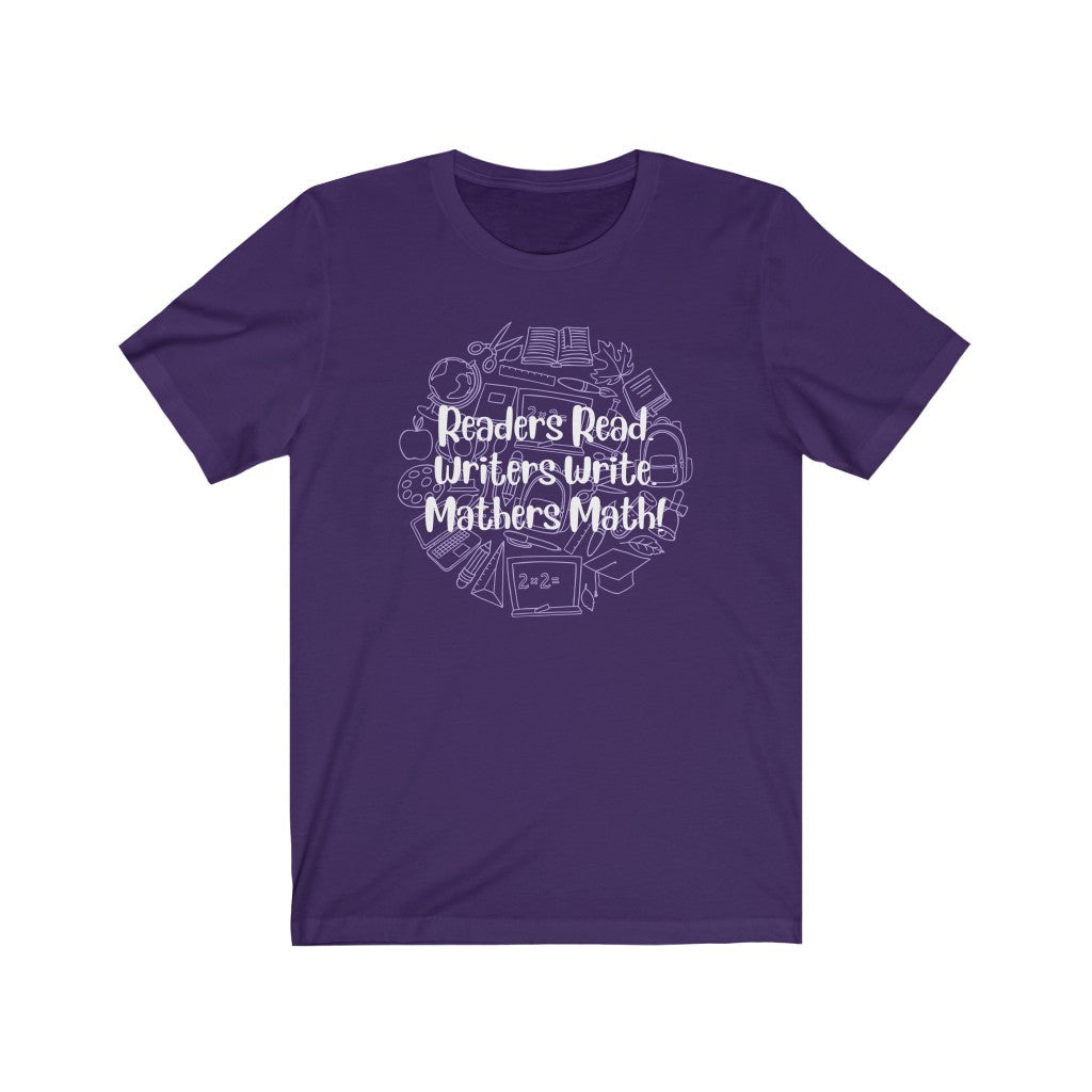 Gift Bundle Mathers Math sticker, poster and Unisex Short Sleeve Tee
