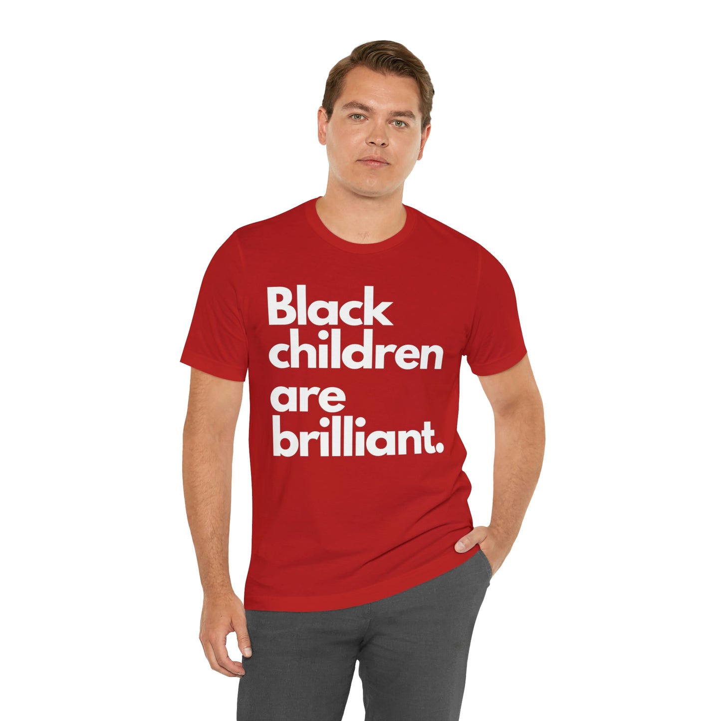 Black Children Are Brilliant Unisex Jersey Short Sleeve Tee