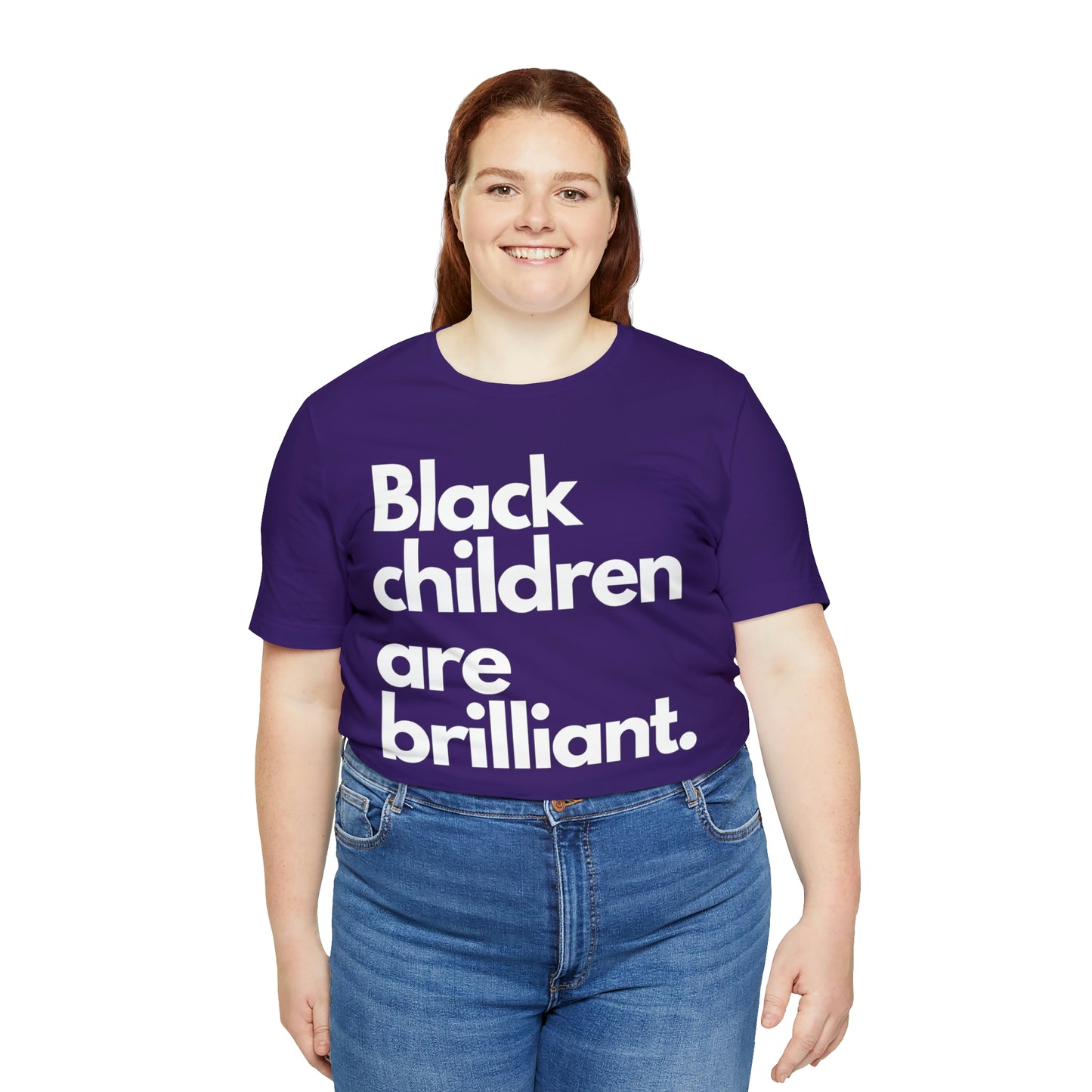 Black Children Are Brilliant Unisex Jersey Short Sleeve Tee