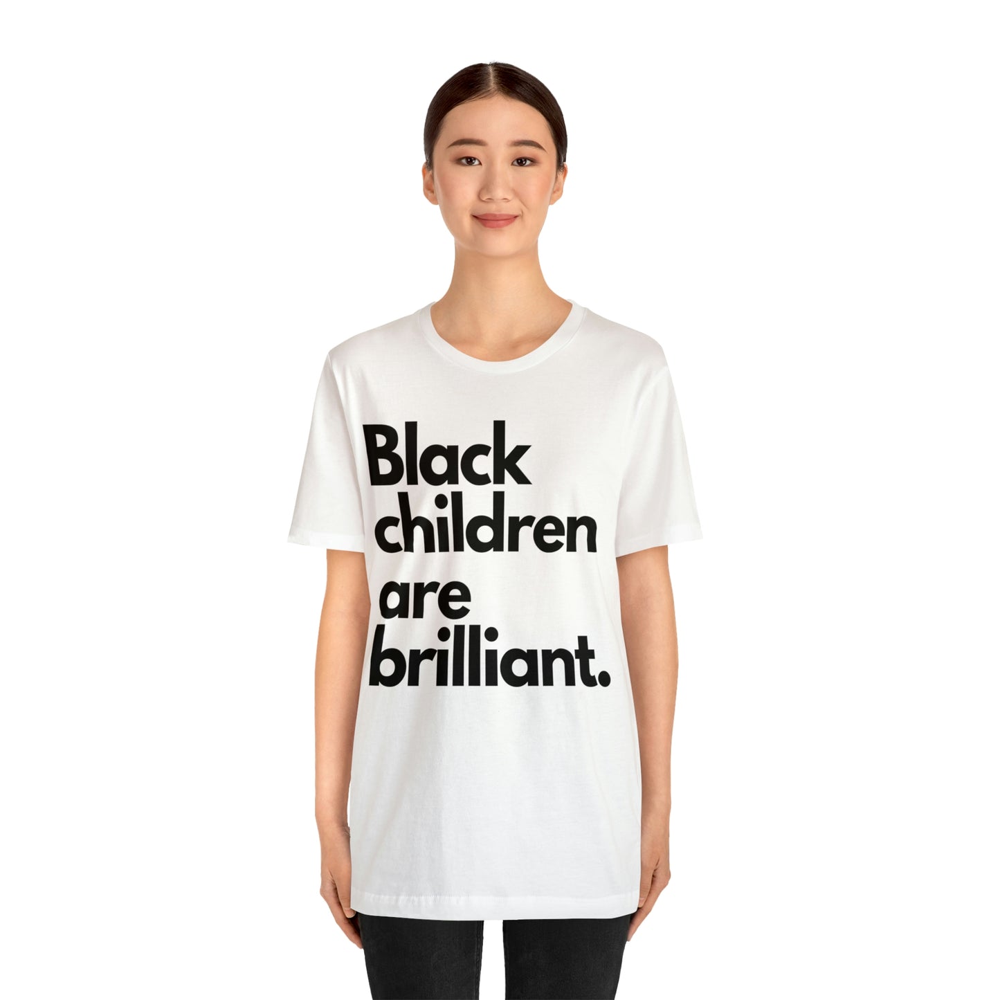 Black Children Are Brilliant Unisex Jersey Short Sleeve Tee