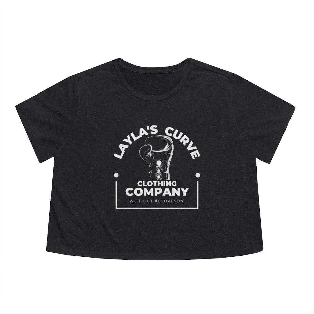 Layla’s Curve Signature Women's Flowy Cropped Tee