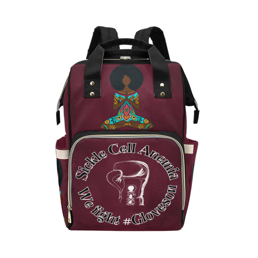 Sickle Cell Custom Multi-Function Diaper Backpack