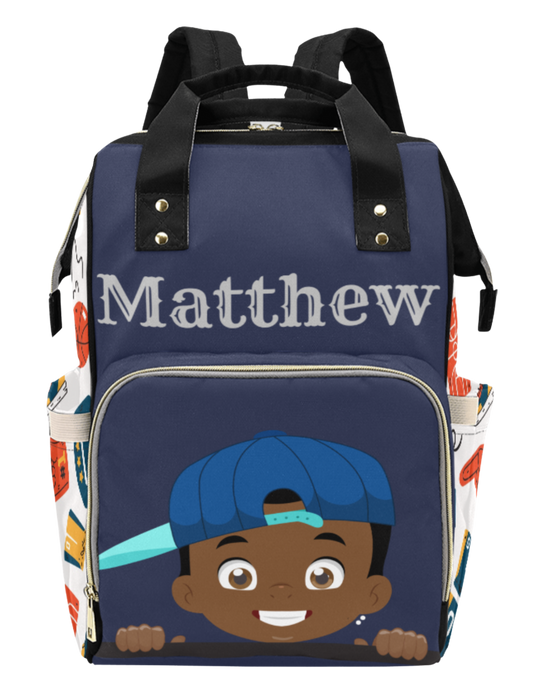 Ball Cap Custom Multi-Function Diaper Backpack