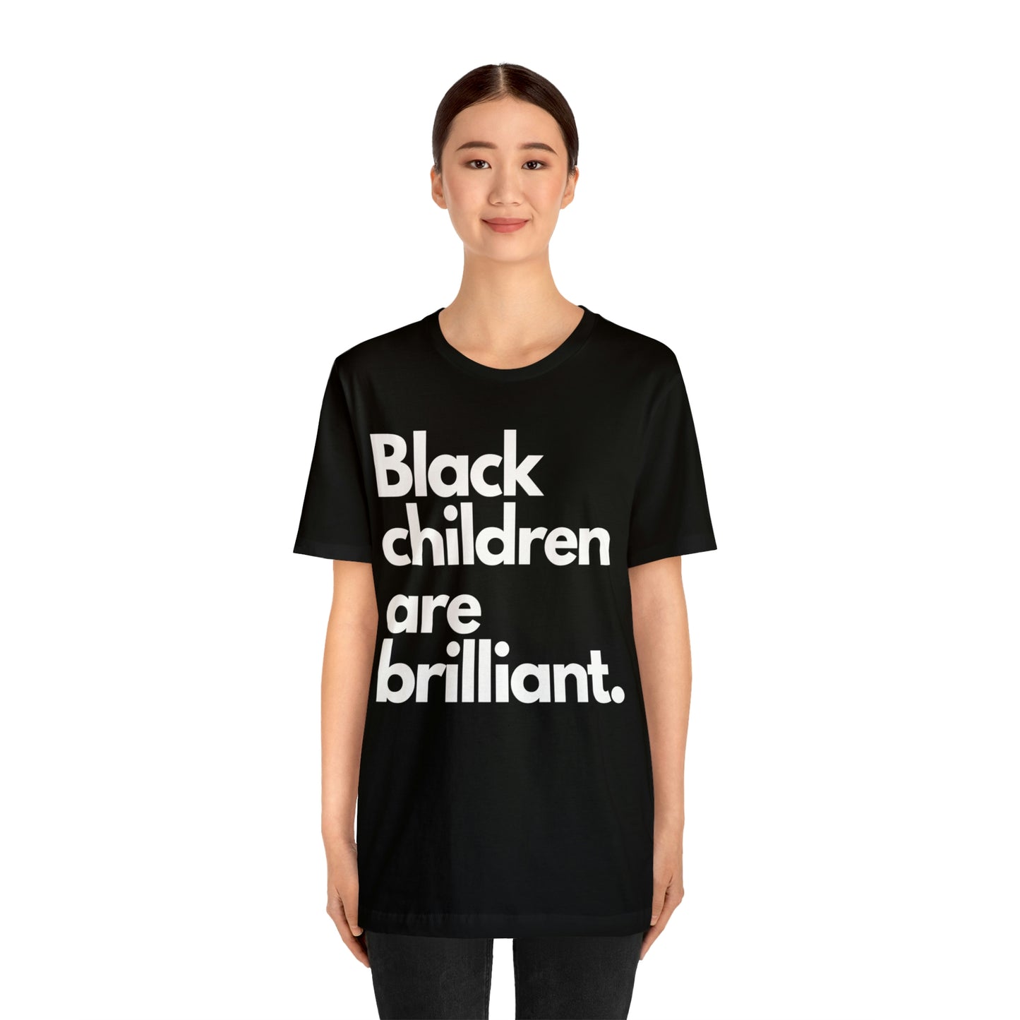 Black Children Are Brilliant Unisex Jersey Short Sleeve Tee
