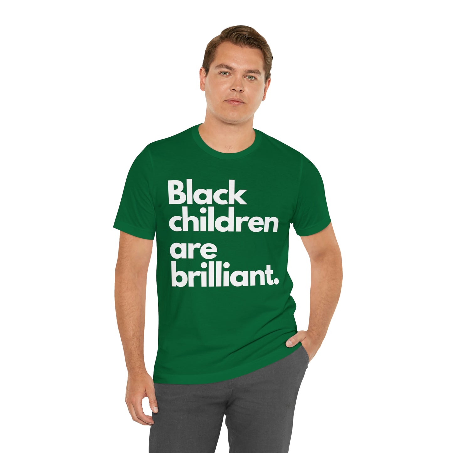 Black Children Are Brilliant Unisex Jersey Short Sleeve Tee