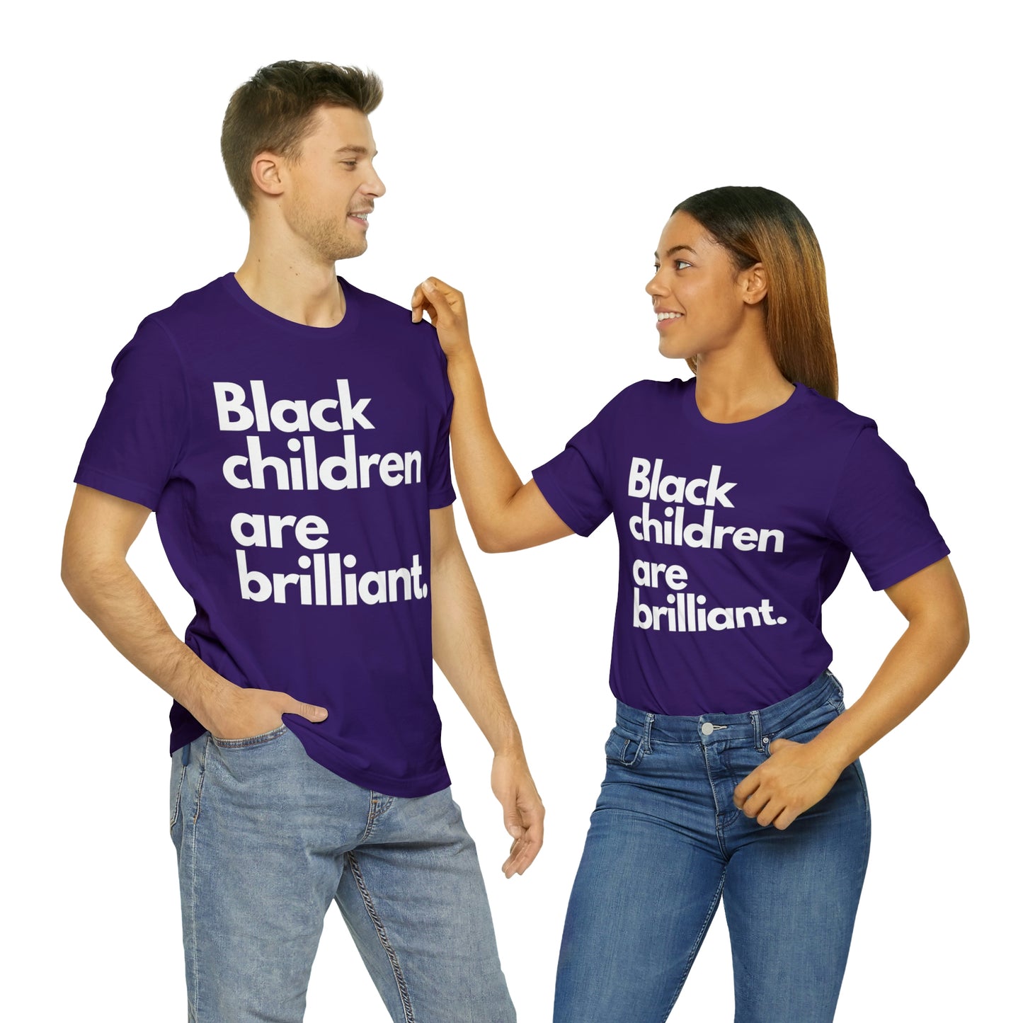 Black Children Are Brilliant Unisex Jersey Short Sleeve Tee