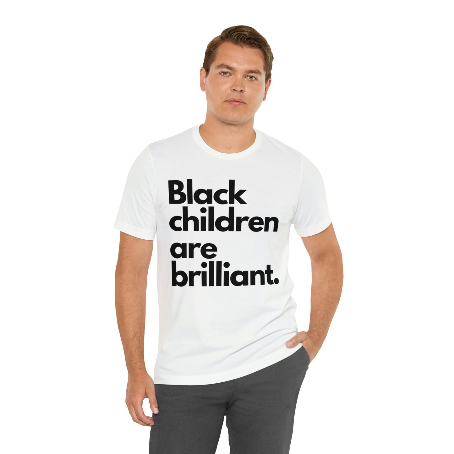 Black Children Are Brilliant Unisex Jersey Short Sleeve Tee