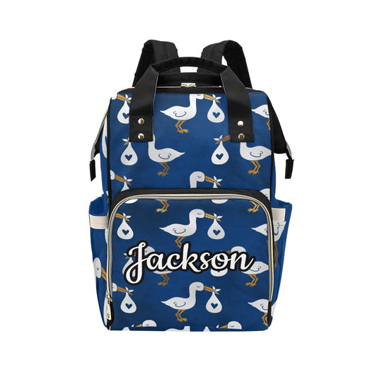 Stork Custom Multi-Function Diaper Bag Backpack