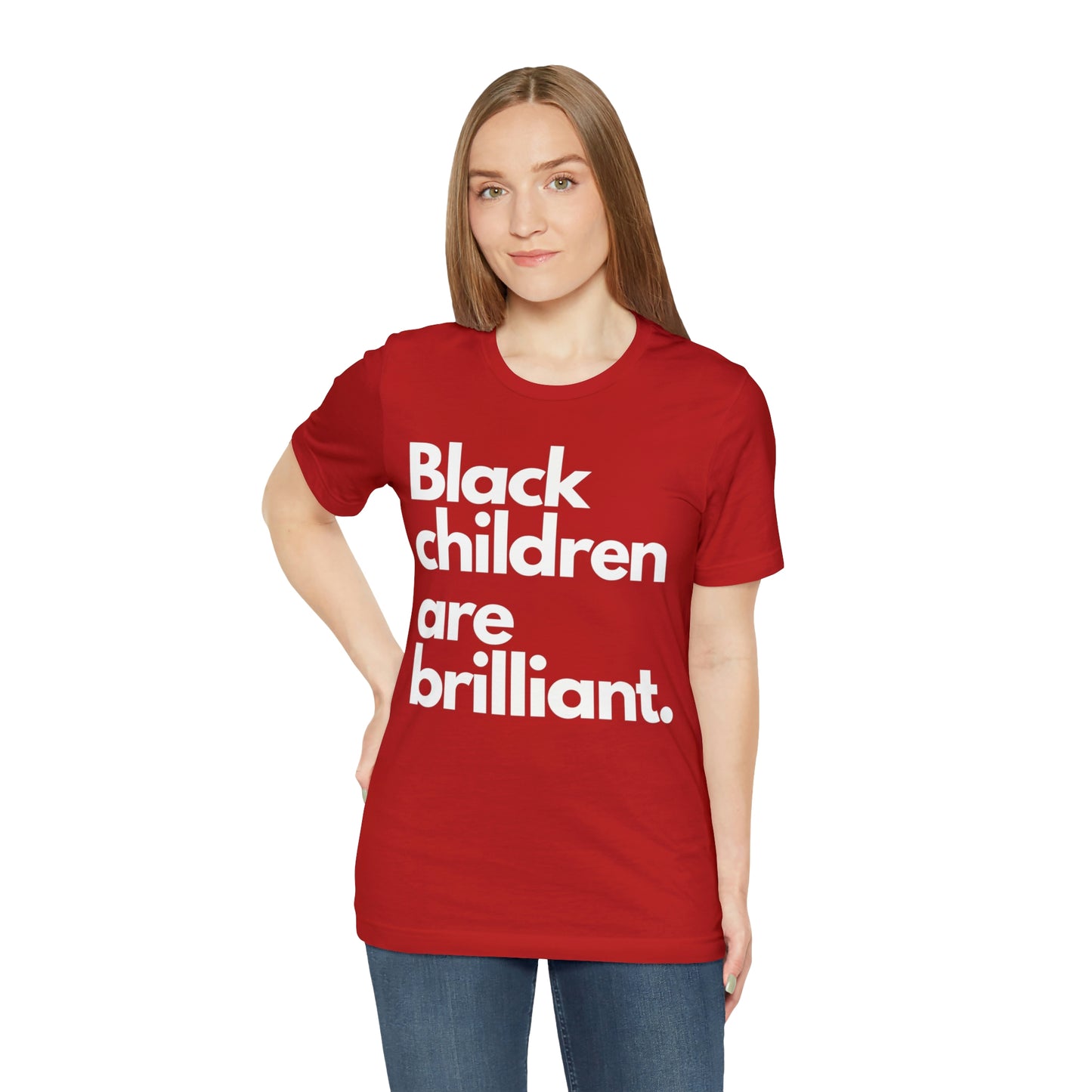 Black Children Are Brilliant Unisex Jersey Short Sleeve Tee