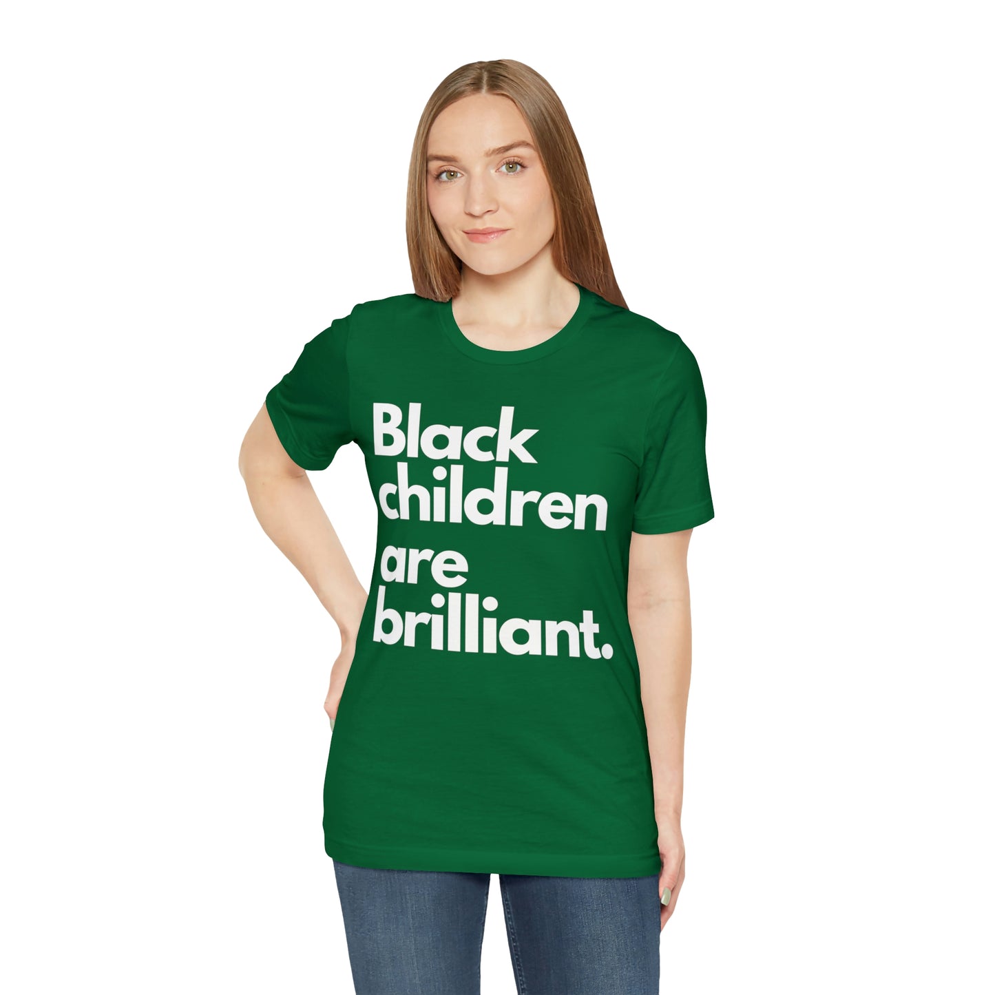 Black Children Are Brilliant Unisex Jersey Short Sleeve Tee