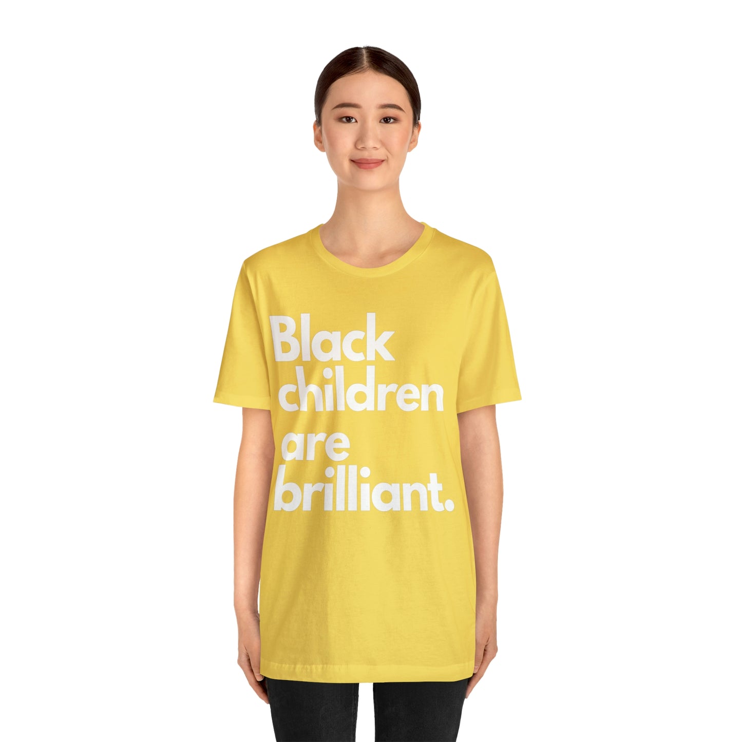 Black Children Are Brilliant Unisex Jersey Short Sleeve Tee