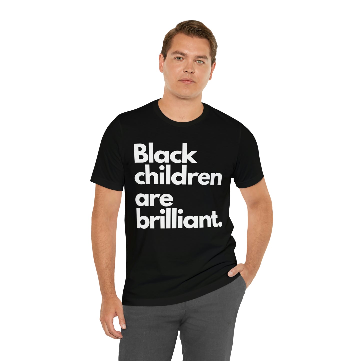 Black Children Are Brilliant Unisex Jersey Short Sleeve Tee