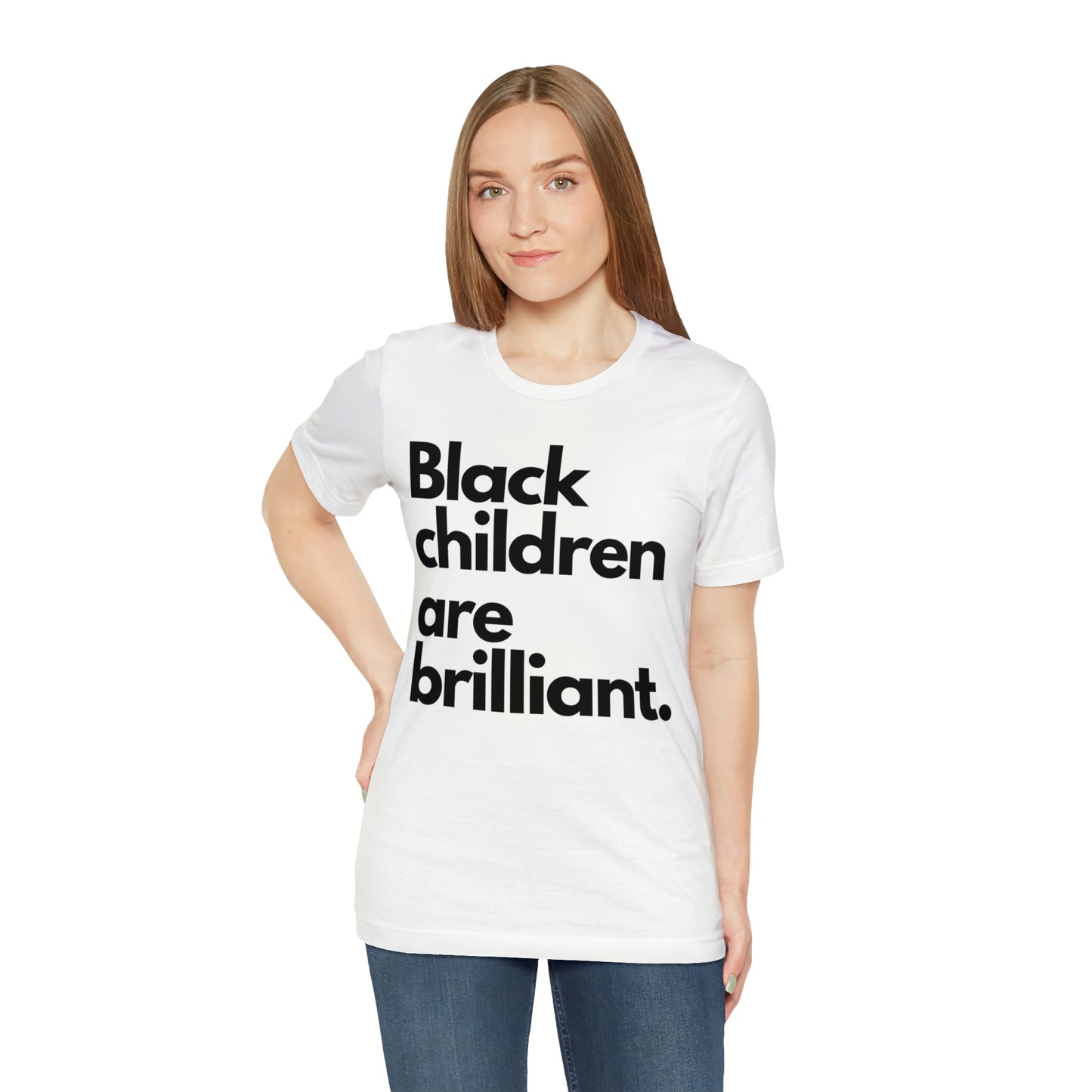 Black Children Are Brilliant Unisex Jersey Short Sleeve Tee