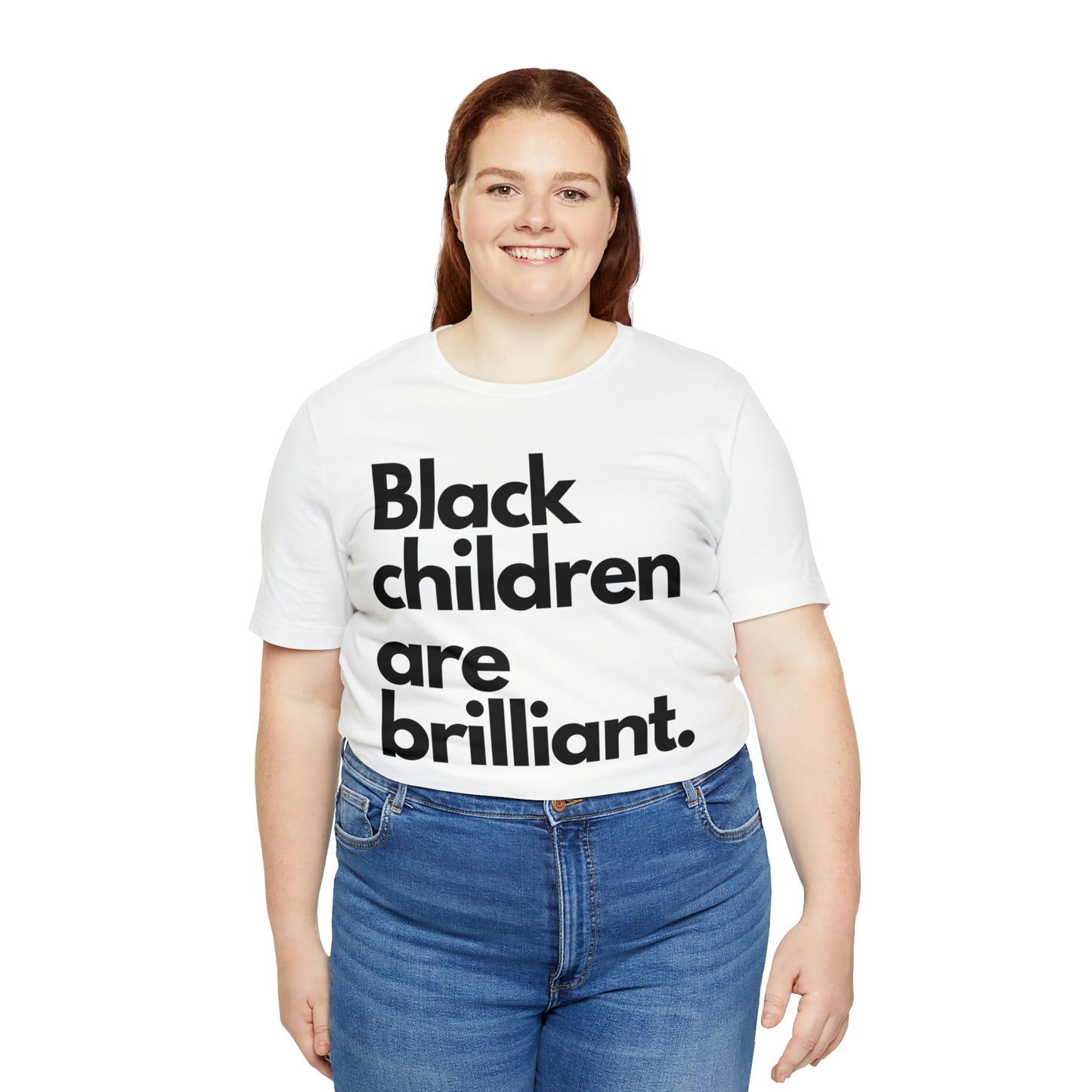Black Children Are Brilliant Unisex Jersey Short Sleeve Tee