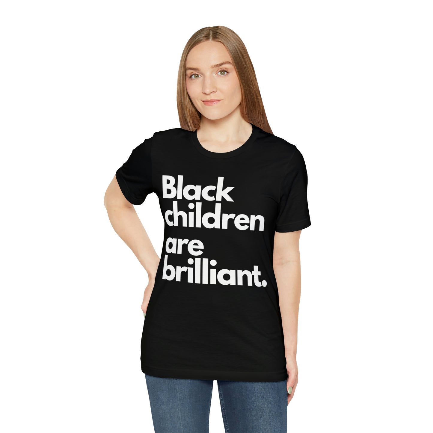 Black Children Are Brilliant Unisex Jersey Short Sleeve Tee