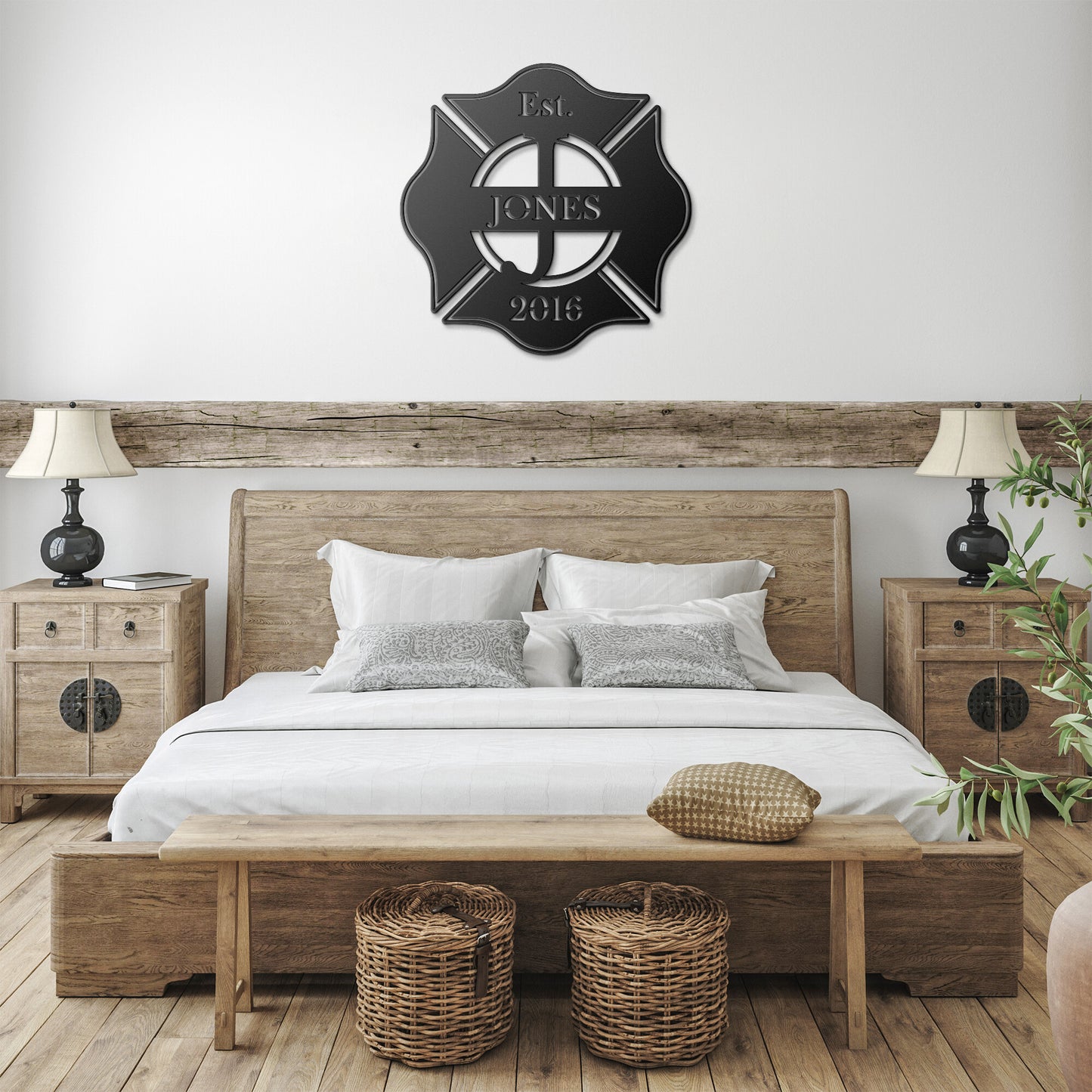 Custom Fire Fighter Metal Sign
