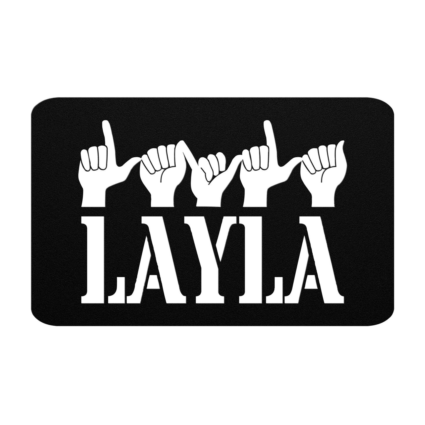 Custom Sign Language Metal Sign