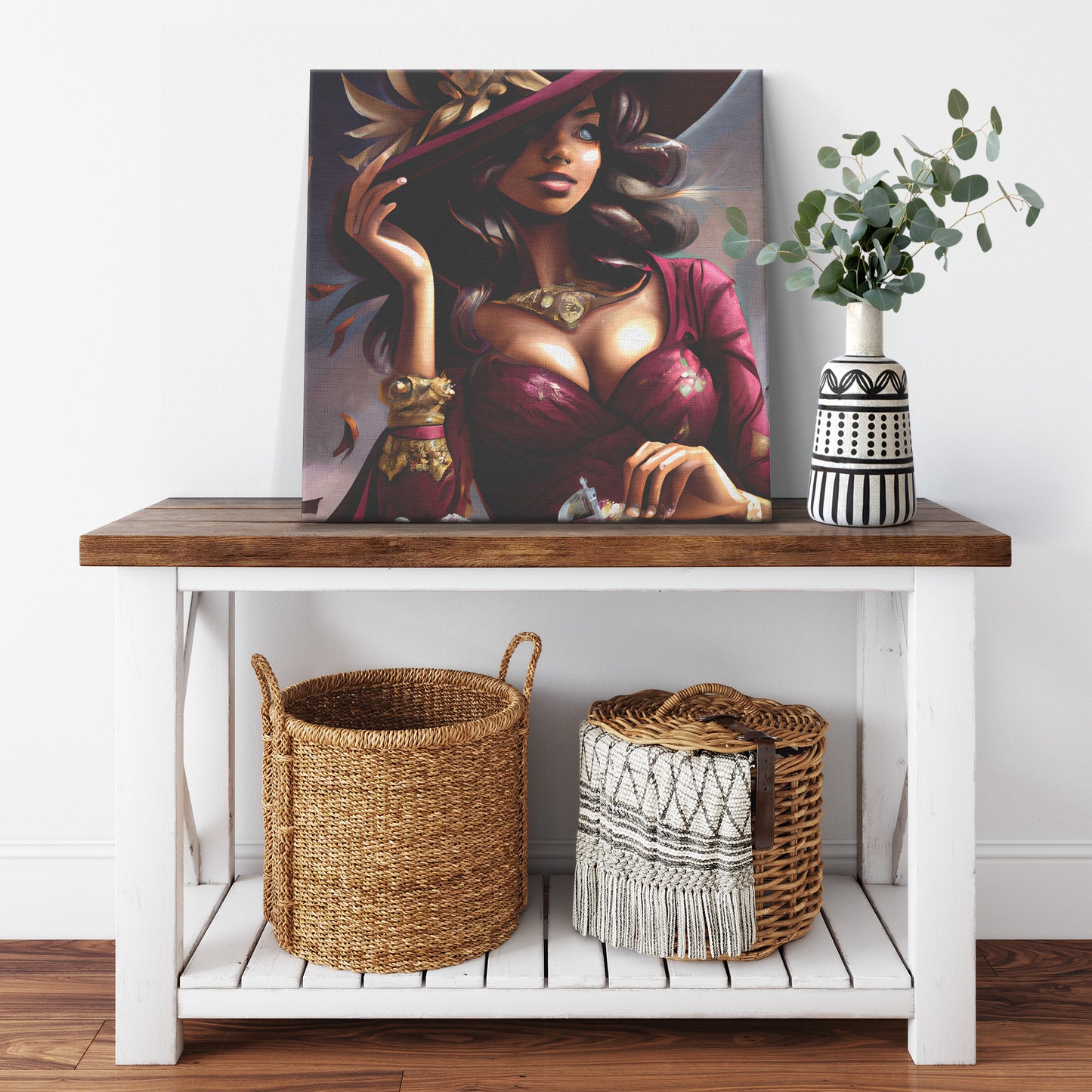 Lady in Red Canvas