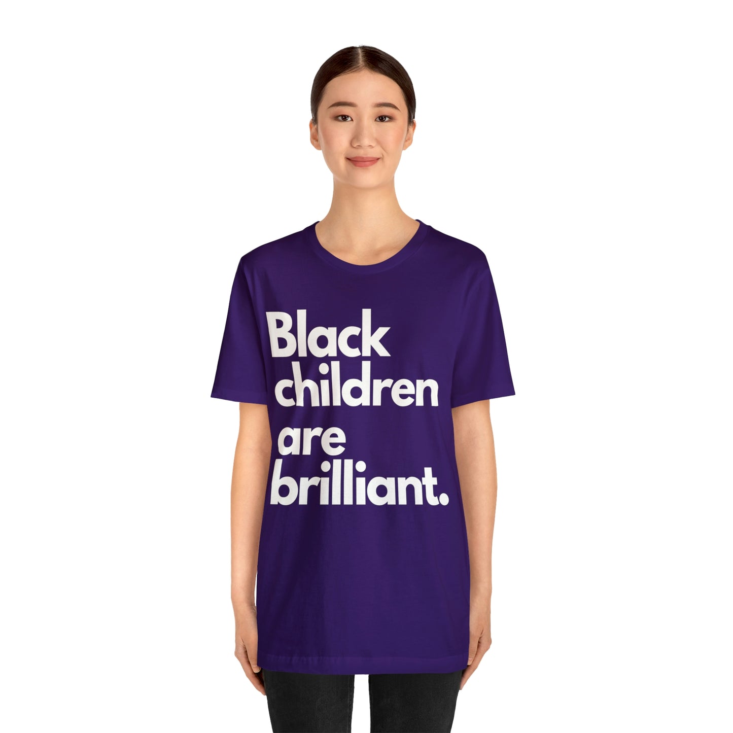 Black Children Are Brilliant Unisex Jersey Short Sleeve Tee