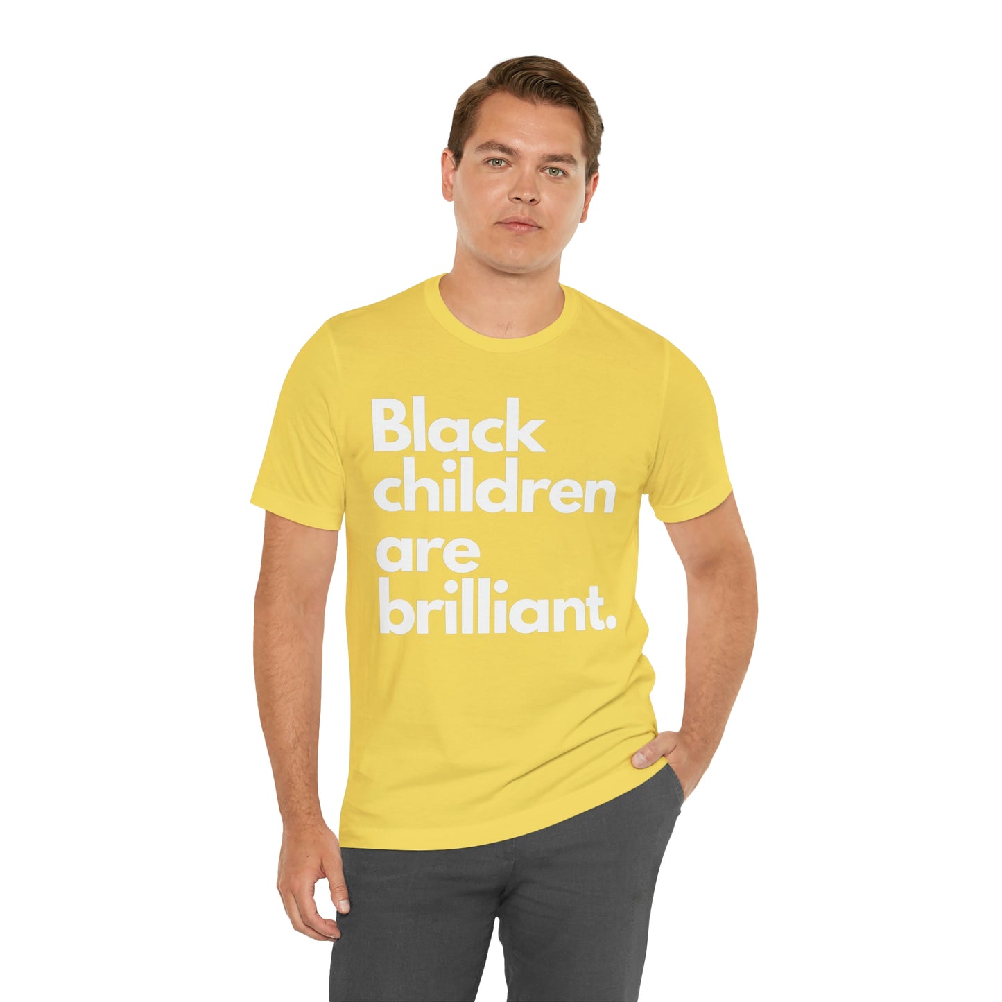 Black Children Are Brilliant Unisex Jersey Short Sleeve Tee