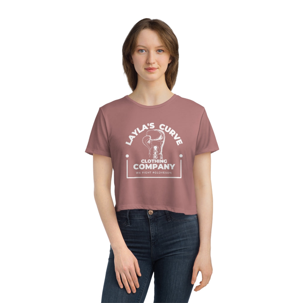 Layla’s Curve Signature Women's Flowy Cropped Tee