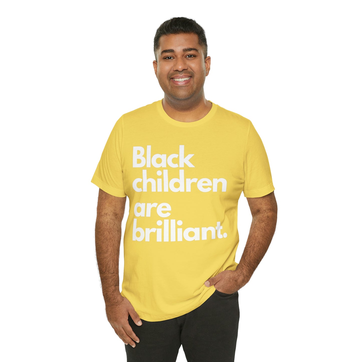 Black Children Are Brilliant Unisex Jersey Short Sleeve Tee