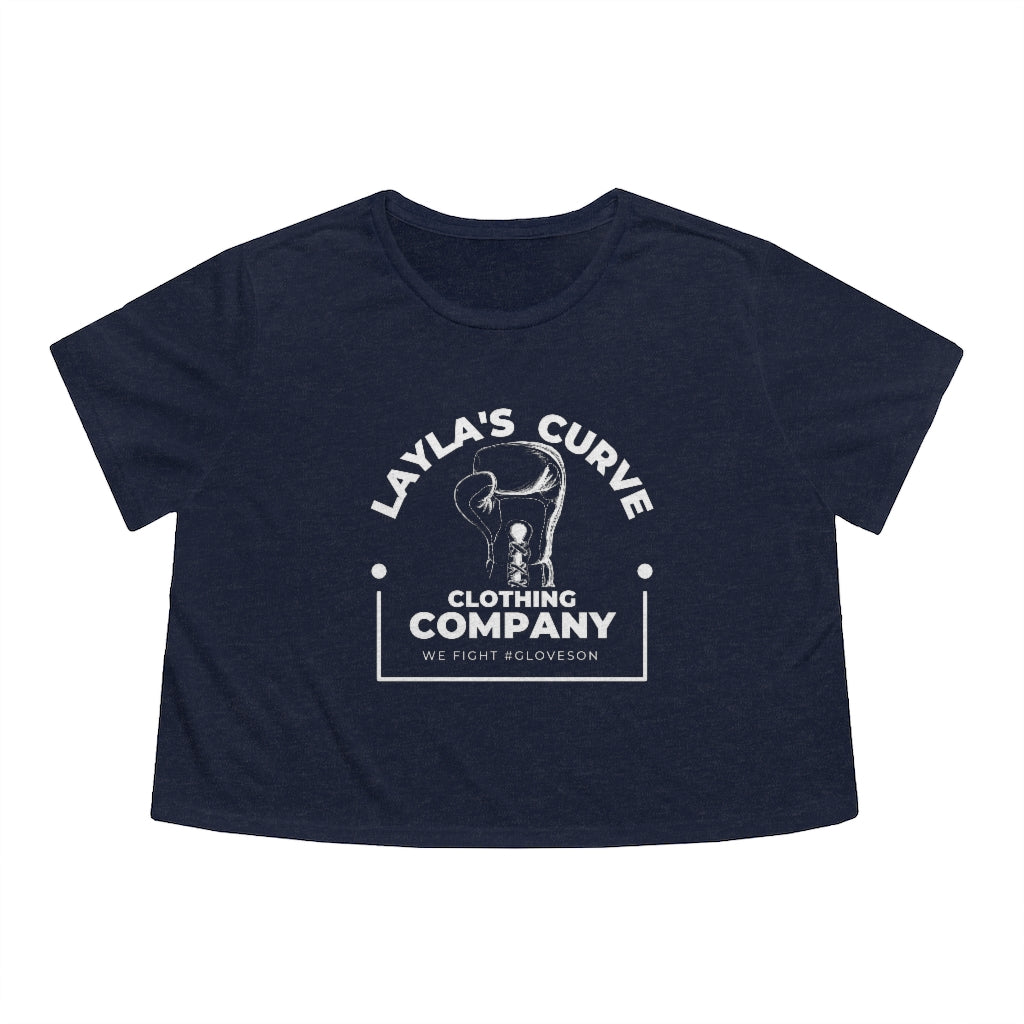 Layla’s Curve Signature Women's Flowy Cropped Tee