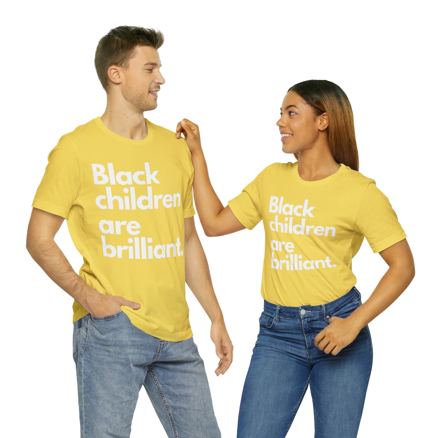 Black Children Are Brilliant Unisex Jersey Short Sleeve Tee