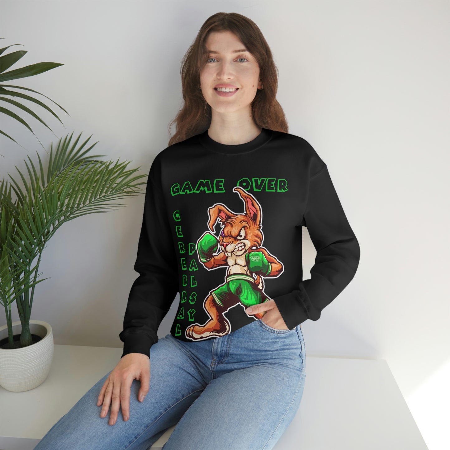 Game Over Cerebral Palsy Unisex Heavy Blend™ Crewneck Sweatshirt