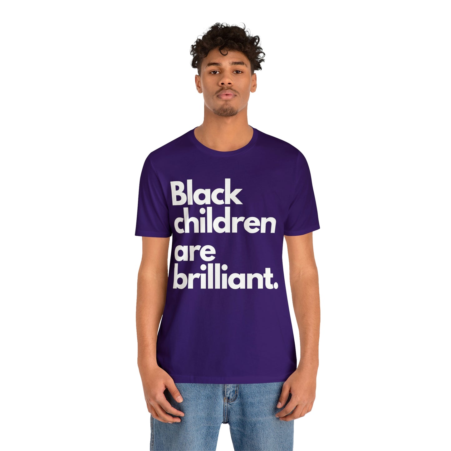 Black Children Are Brilliant Unisex Jersey Short Sleeve Tee