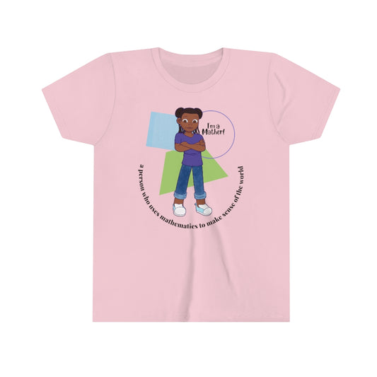 She’s A Mather Youth Short Sleeve Tee Dark Text