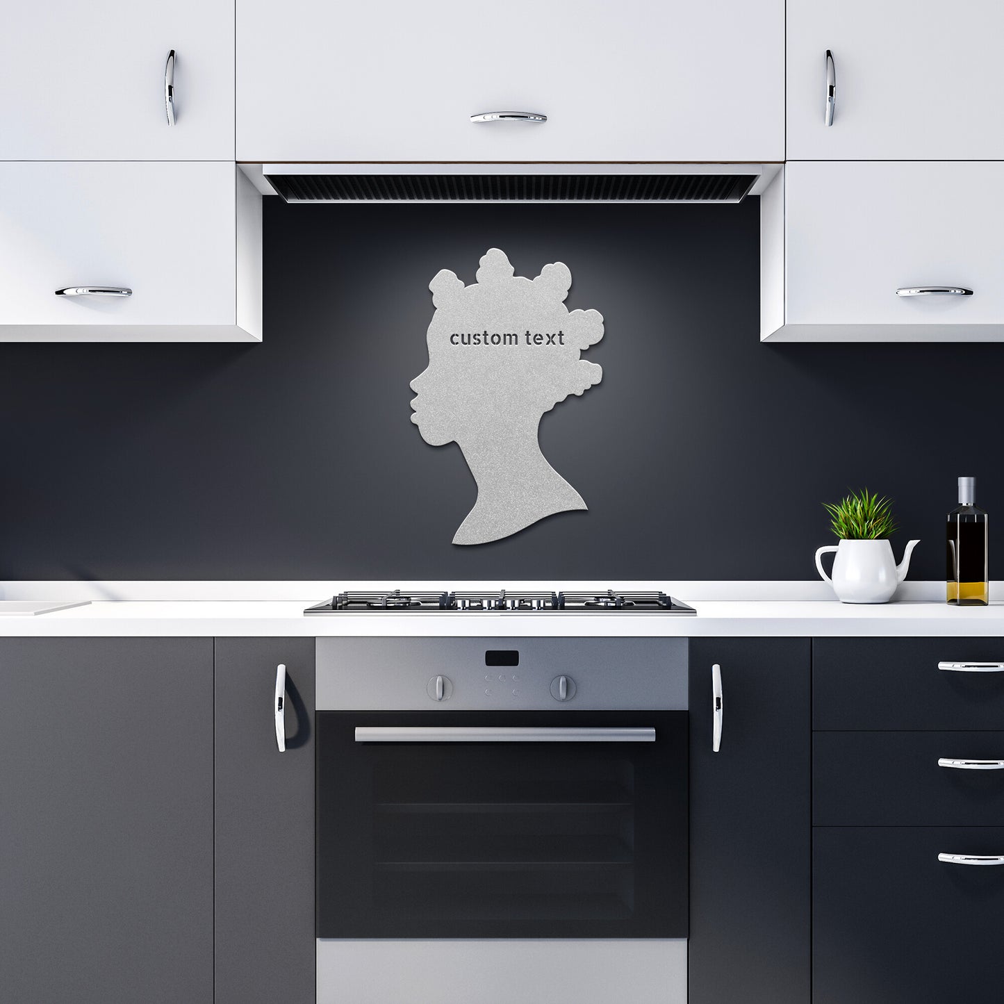 Custom Bantu Knot Metal Sign
