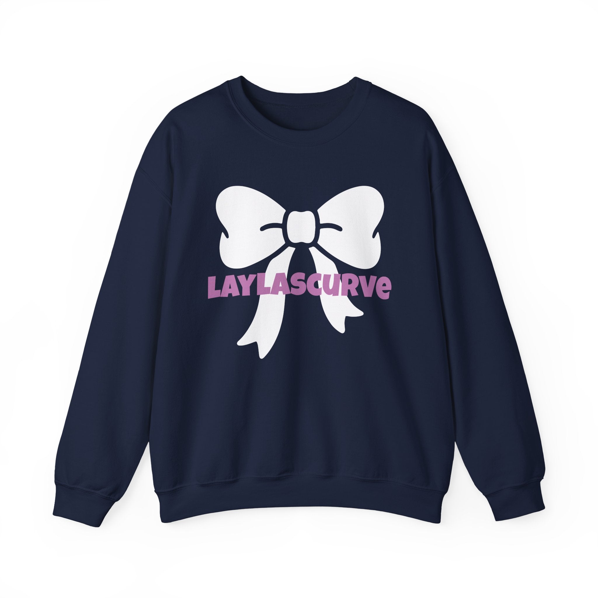 LAYLASCURVE Inspirational Love Bow Sweatshirt