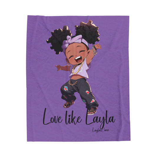 Velveteen Plush Blanket - Love Like Layla Design