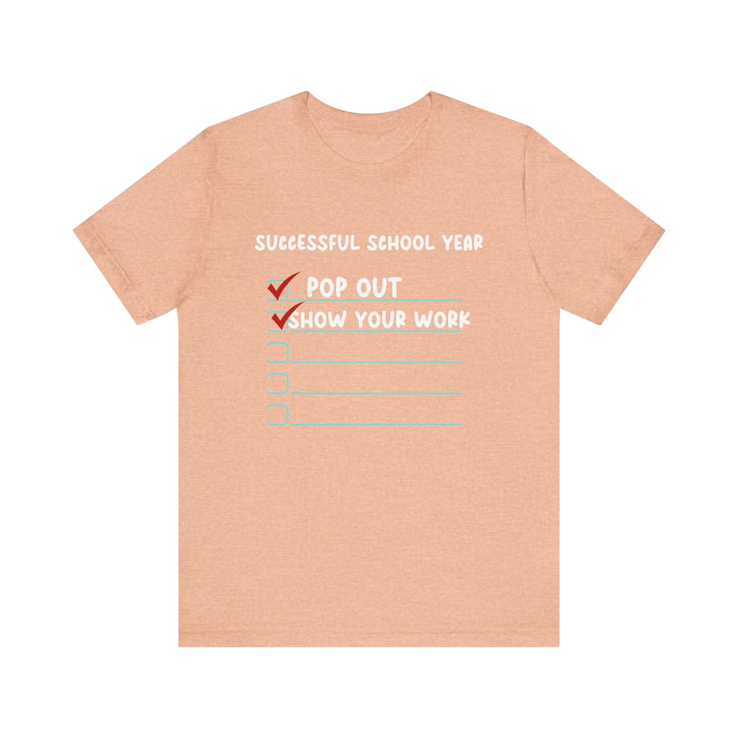 Pop Out Unisex Jersey Short Sleeve Tee