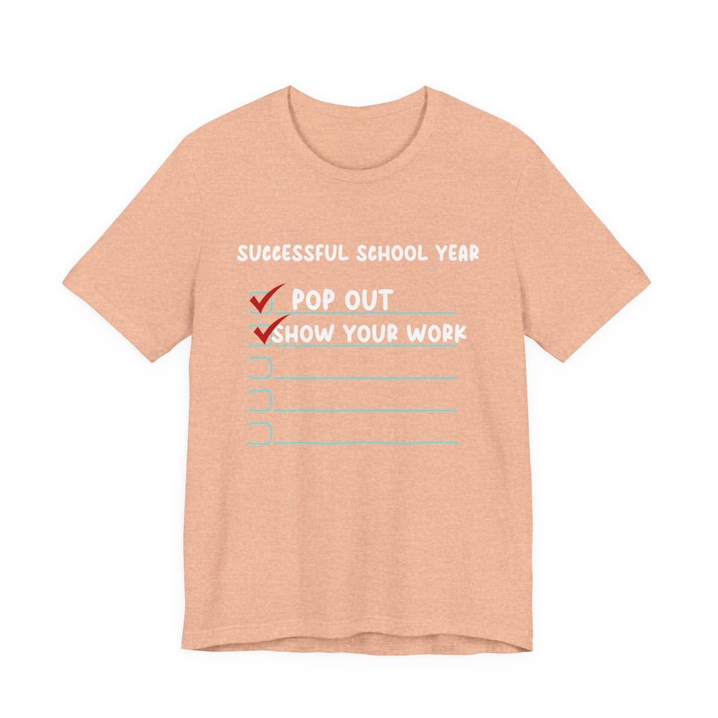 Pop Out Unisex Jersey Short Sleeve Tee