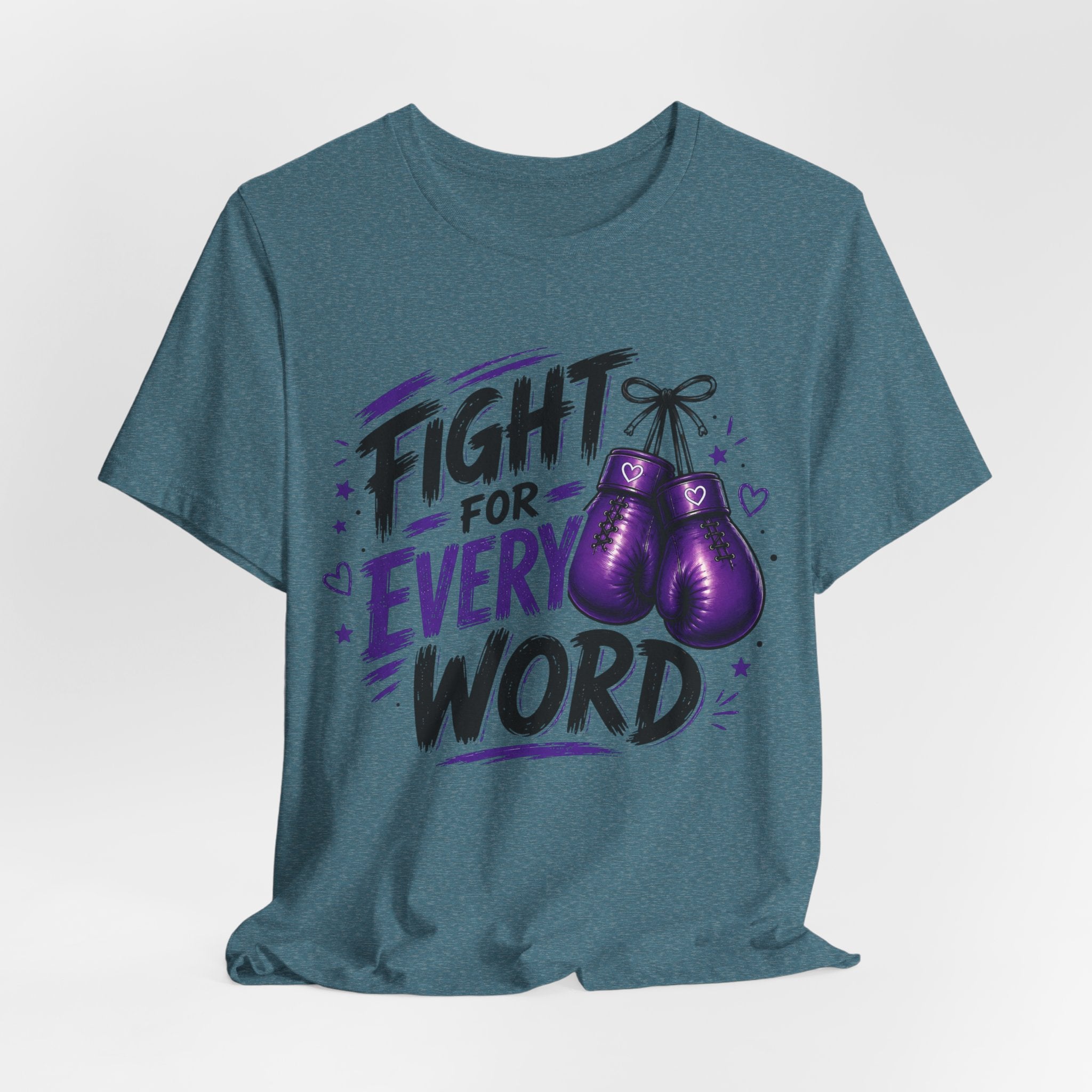 Fight For Every Word T-Shirt — Inspirational Boxing Graphic Tee