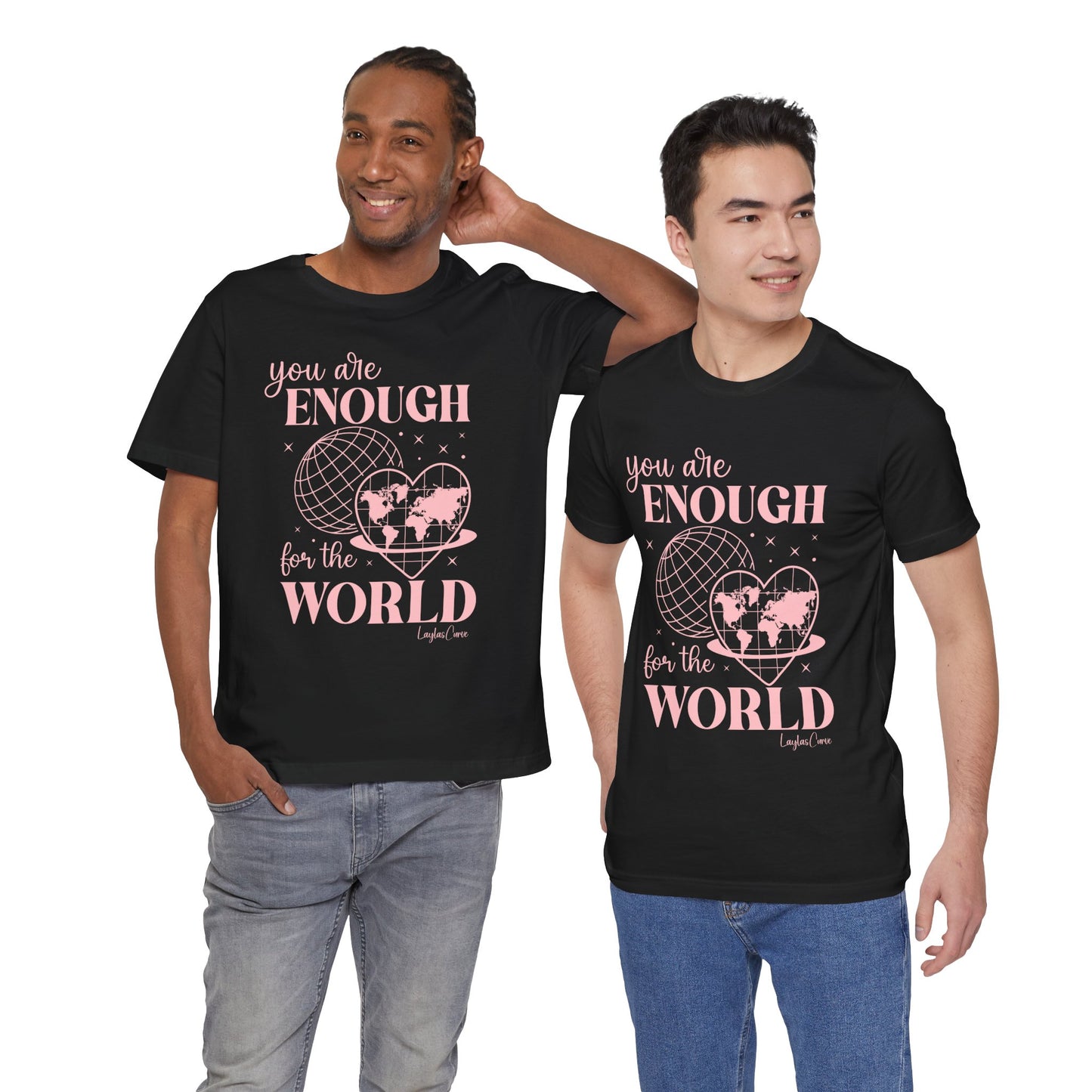 Pink You are enough T-Shirt