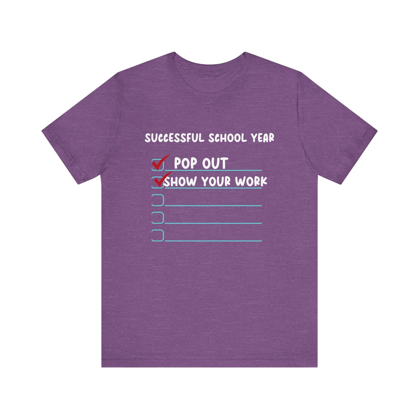 Pop Out Unisex Jersey Short Sleeve Tee