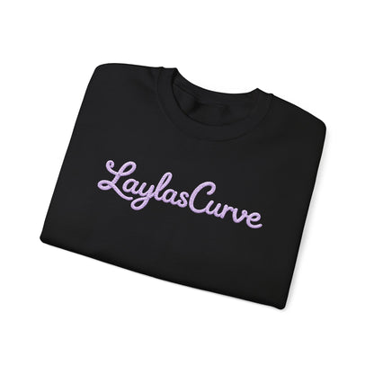 Crochet-Look 'Love' Crewneck Sweatshirt