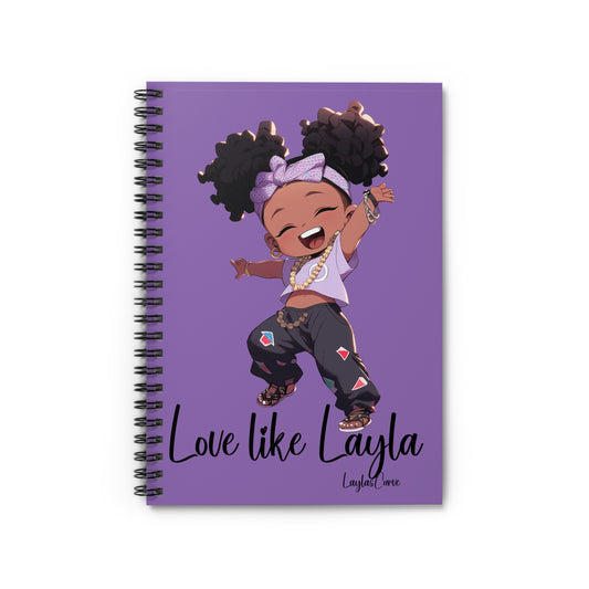 Spiral Notebook - Love Like Layla, Ruled Line