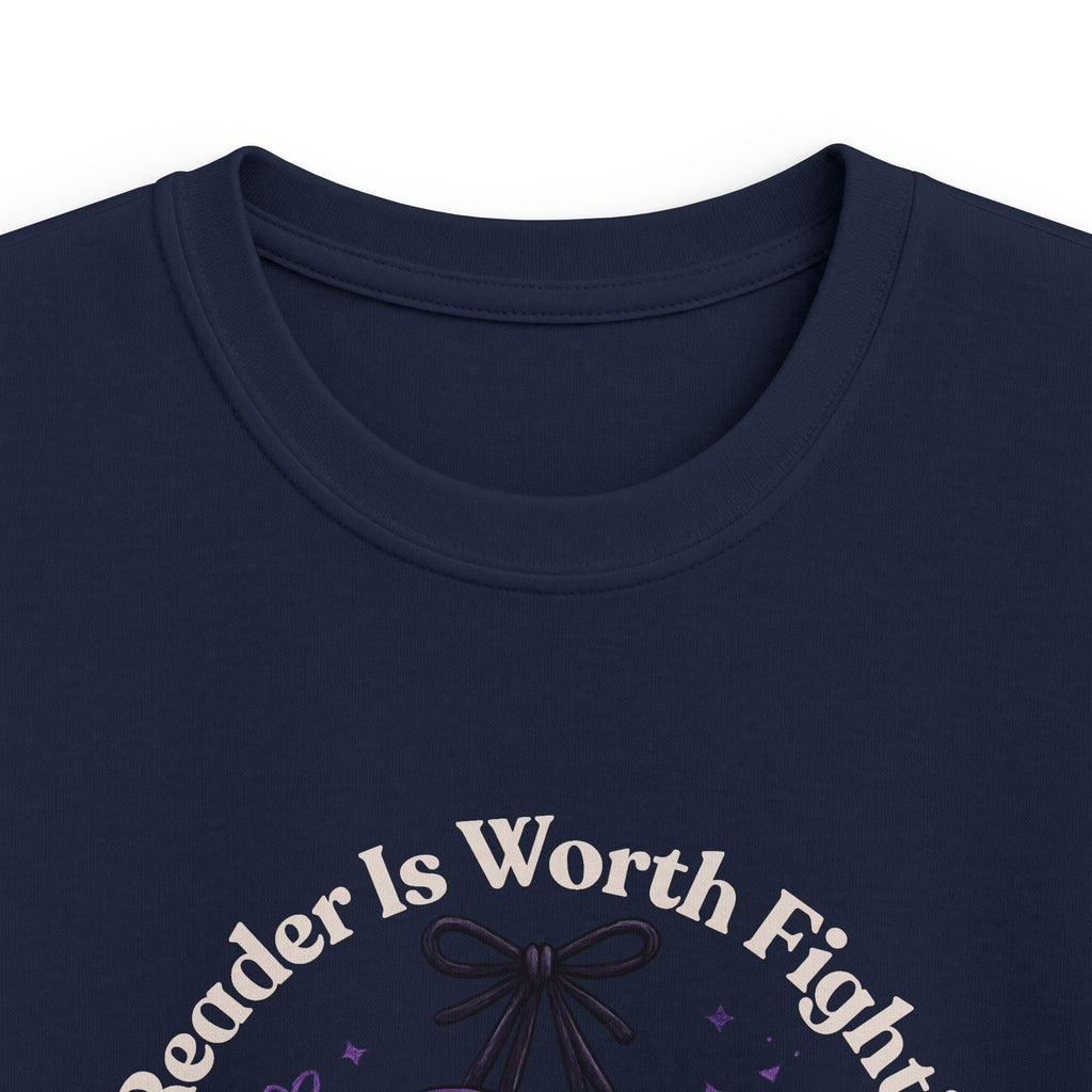 Every Reader is Worth Fighting For Kids Softstyle Tee