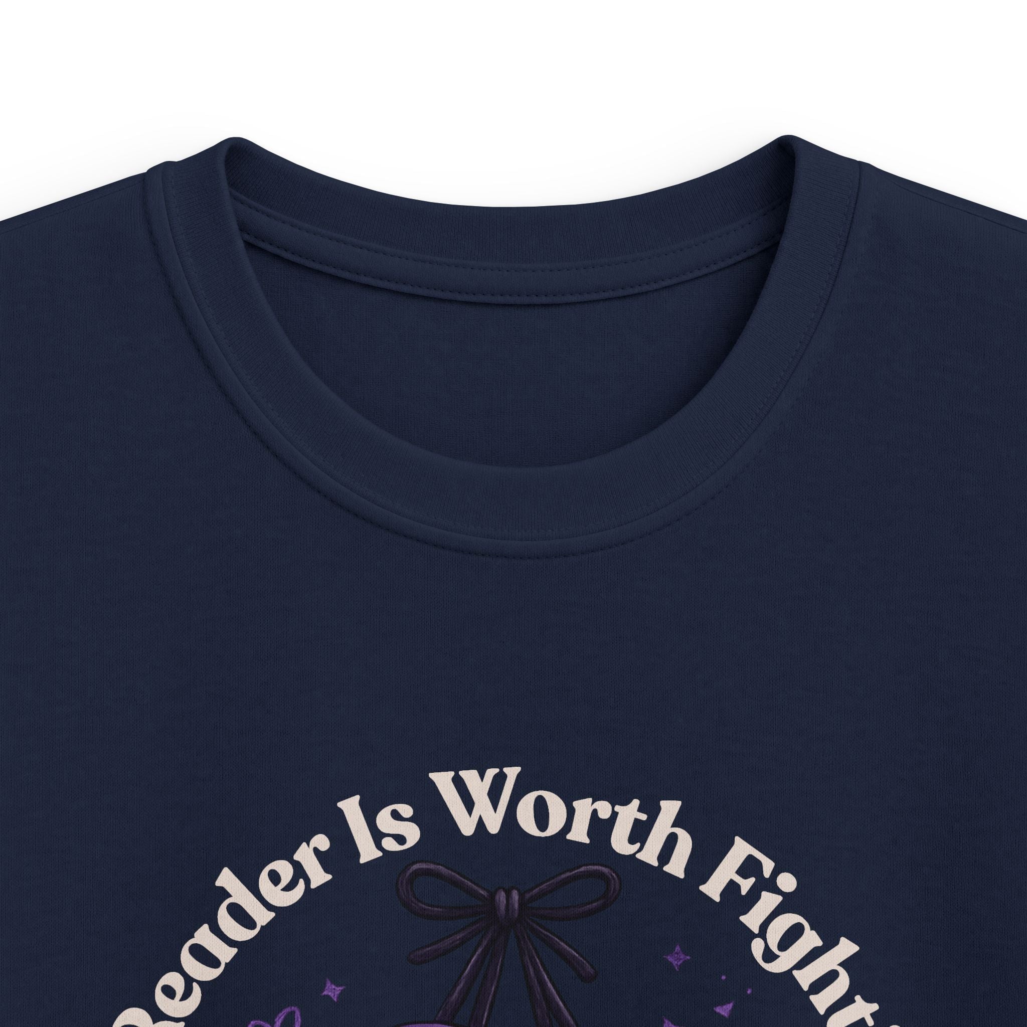 Every Reader is Worth Fighting For Kids Softstyle Tee
