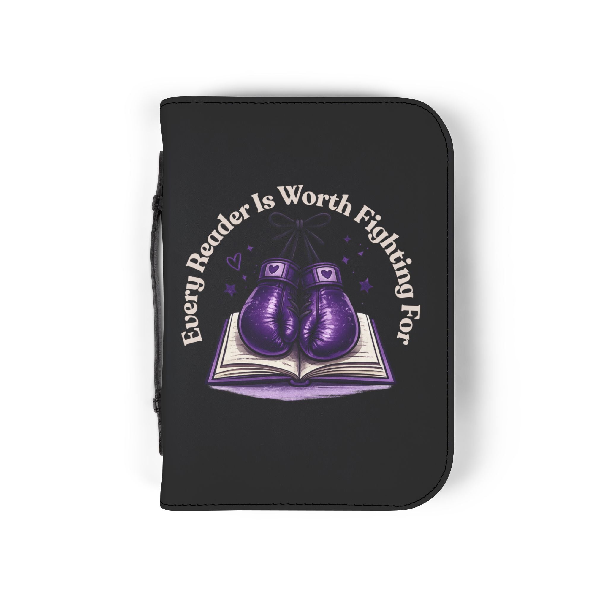 Bible Cover — “Every Reader Is Worth Fighting For” Zippered Bible Organizer (Read More. Fight Harder. Dream Bigger.)