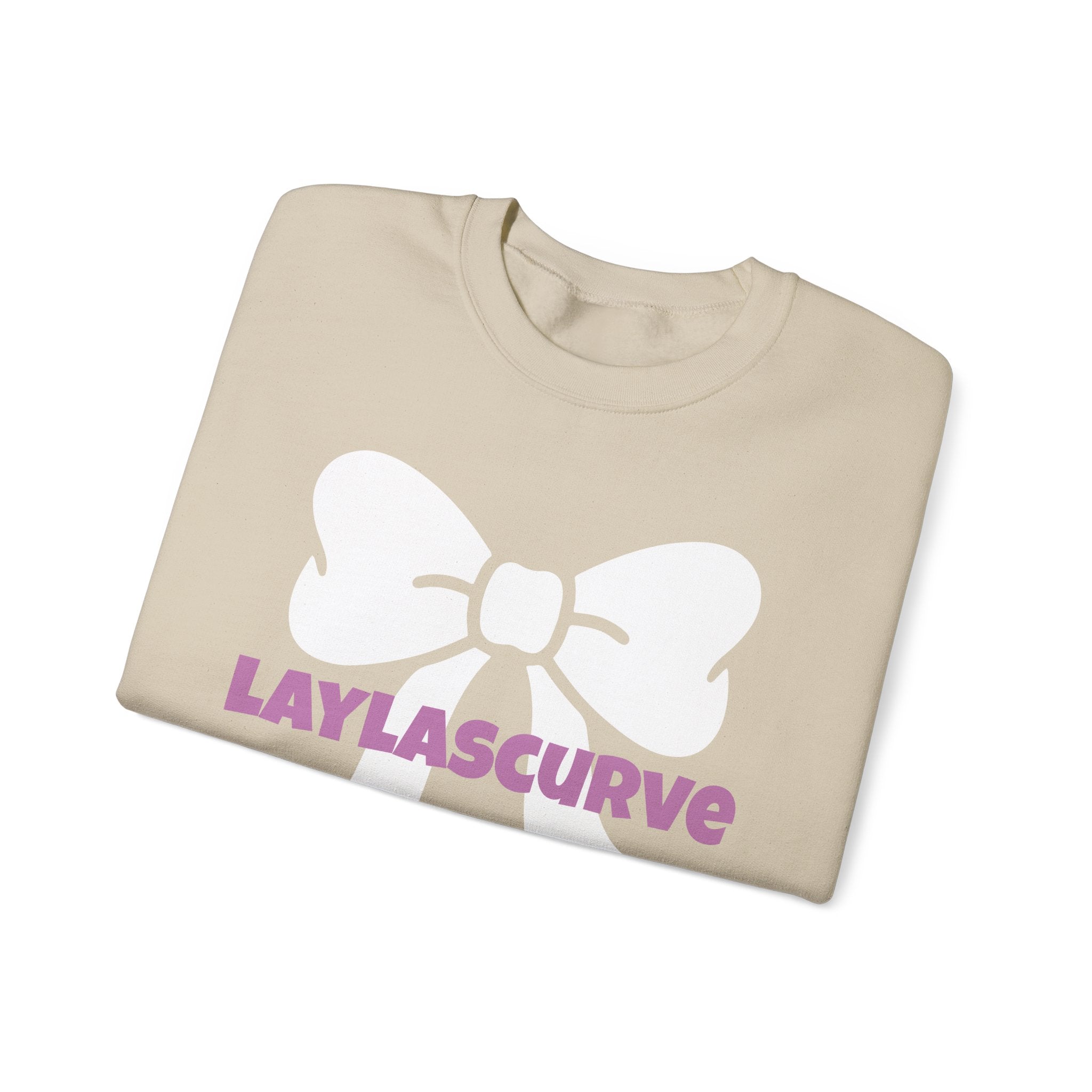 LAYLASCURVE Inspirational Love Bow Sweatshirt