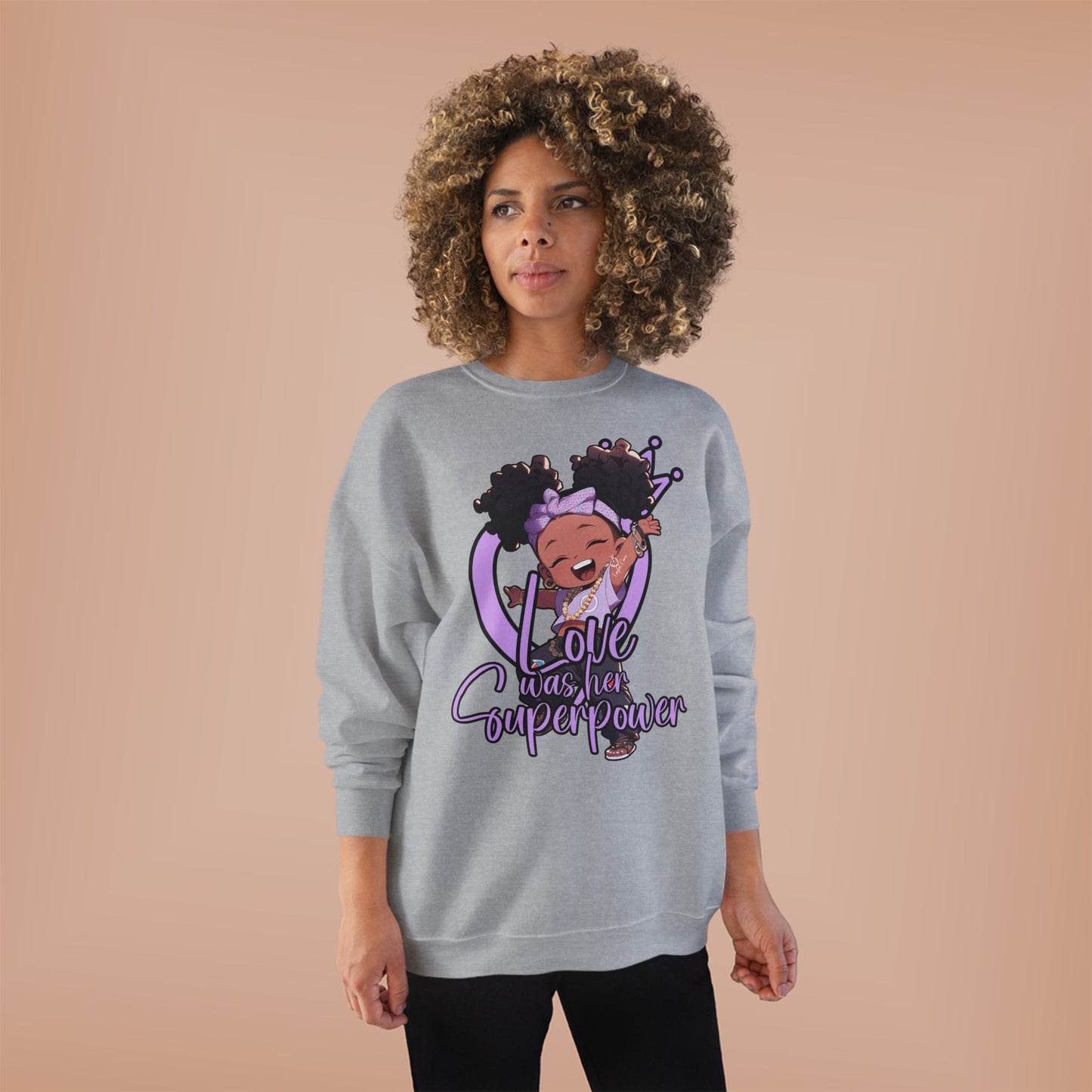 Love was her superpower Sweatshirt