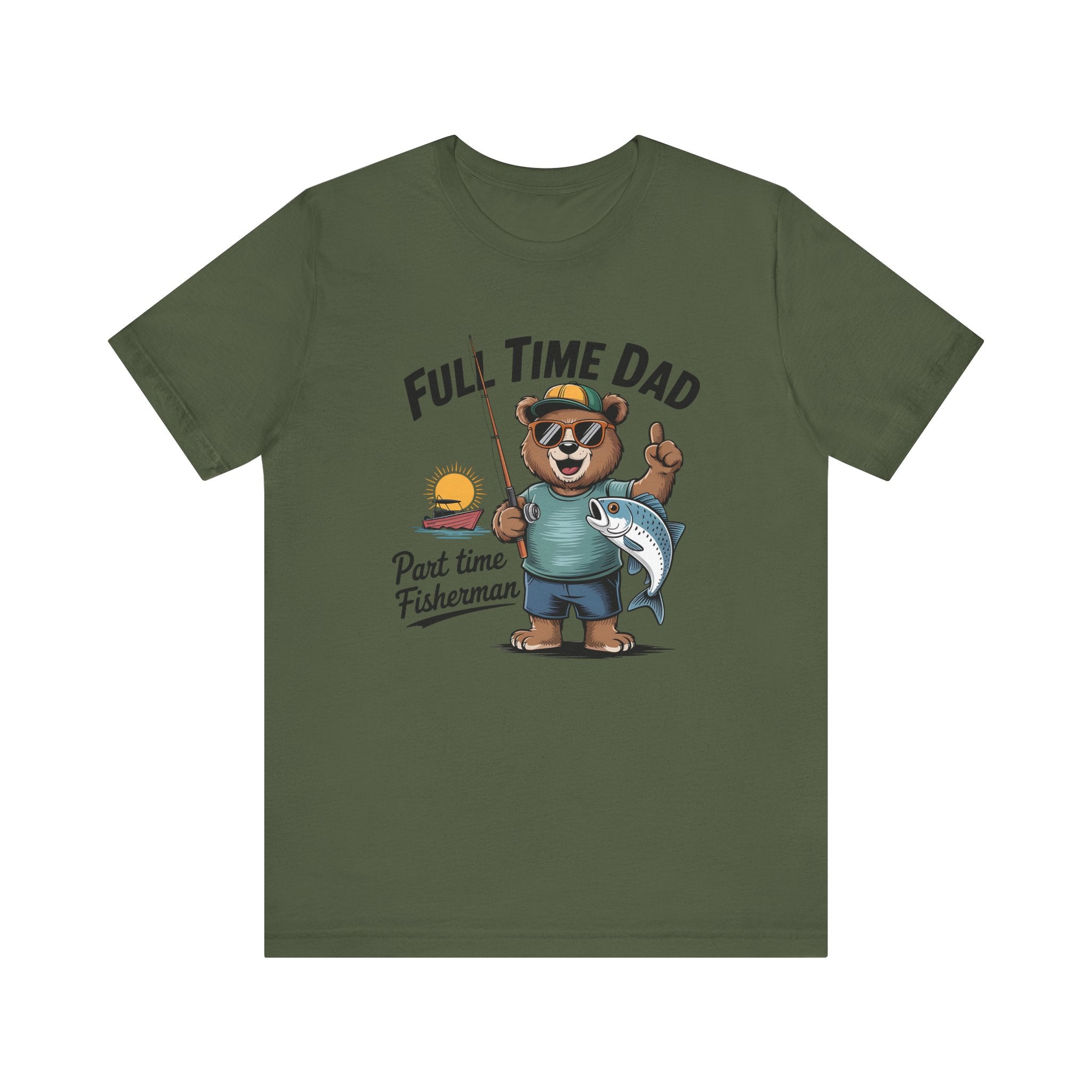 Full Time Dad Part Time Fisherman Tee